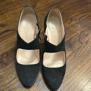 Prada suede black heels